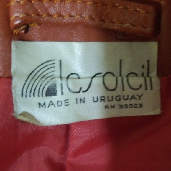 SHE'S A BRICK HOUSE❣️Rust leather jacket - Picture 6 of 8